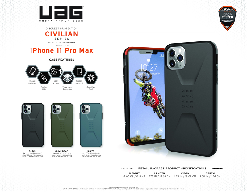 Op lung iPhone 11 Pro Max UAG Civilian Series 01 bengovn