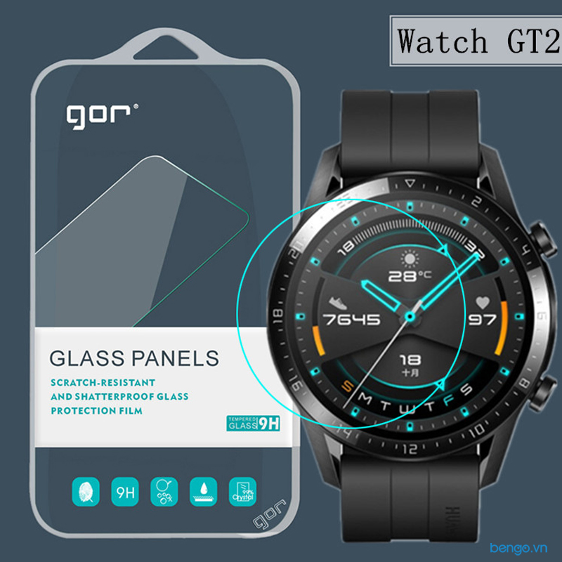 Dán cường lực màn hình Huawei Watch GT 2 GOR (Hộp 2 miếng)