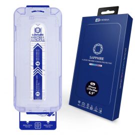 Dán cường lực Hoda Sapphire iPhone 17 Pro Max có khung Dust-Free Helper