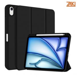 Bao da iPad Air 11” M3/M2 (Air 6/7) Zaki Basic Cover có ngăn đựng bút - Đen