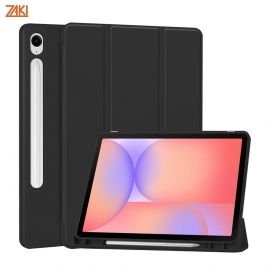 Bao da Samsung Galaxy Tab S10 Lite Zaki Basic Cover có ngăn đựng bút - Đen