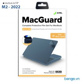 Bộ dán Full JCPAL MacBook Air M2 2022 5 in 1 MacGuard