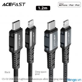 Cáp ACEFAST USB-C to Lightning MFi đầu nối hợp kim nhôm dài 1.2m - C1-01
