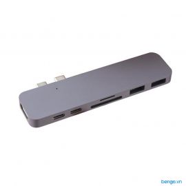 Cổng chuyển Hyperdrive DUAL USB-C Hub cho MacBook Pro 13"/15" và MacBook Air