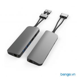 Cổng chuyển HyperDrive VIBER 10 in 2 4K/60Hz USB-C HUB cho Macbook/iPad Pro/Laptop/Smartphone - HD392