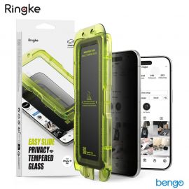 Combo 2 Dán cường lực chống nhìn trộm iPhone Air RINGKE Easy Slide Privacy Tempered Glass