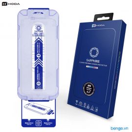 Dán cường lực iPhone 16 Pro Hoda Sapphire có khung Mini Dust-Free Helper