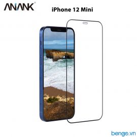 Dán cường lực iPhone 12 Mini ANANK 2.5D Full viền đen