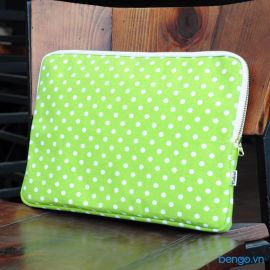 Túi bảo vệ laptop siêu mỏng hoạ tiết chấm bi Coloré