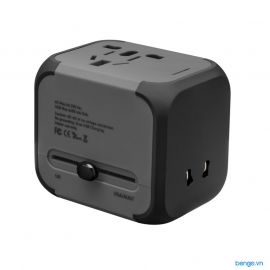 Sạc du lịch nhiều đầu cắm LAUT World Travel Adapter 2 cổng USB