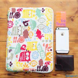 Túi bảo vệ laptop siêu mỏng hoạ tiết khu vườn Coloré