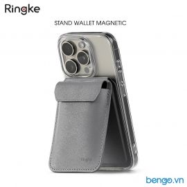 Ví kiêm giá đỡ RINGKE Stand Wallet Magnetic - Hàng chính hãng (Xám)