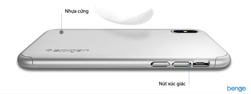 Ốp lưng iPhone X Spigen Thin Fit 360 - Black