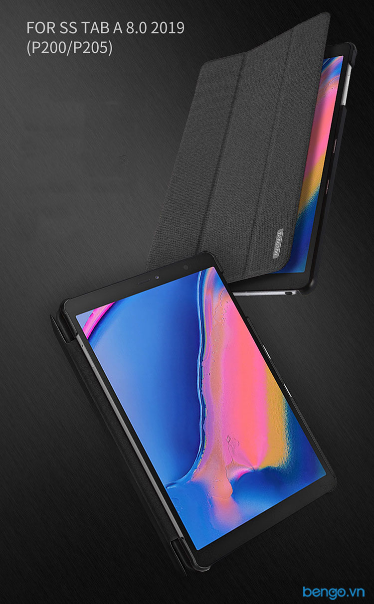 Bao da Samsung Galaxy Tab A 8.0 2019 - SM-P200/P205 DUX DUCIS Smartcover