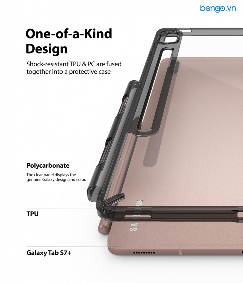 Ốp lưng Samsung Galaxy Tab S7 PLUS Ringke Fusion