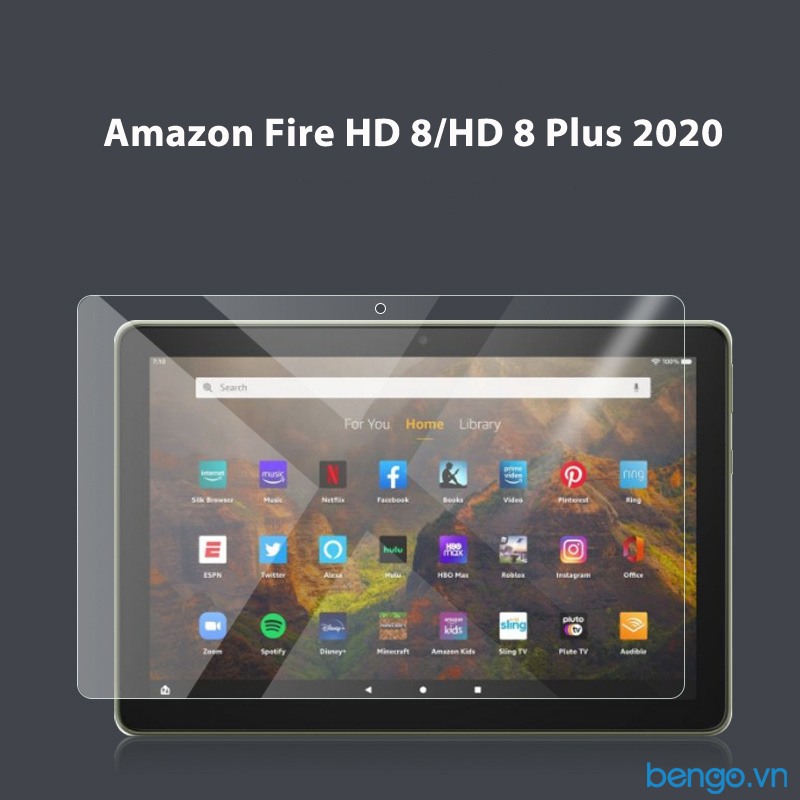Dán màn hình cường lực Amazon Fire HD 8/HD 8 Plus 2020 9H