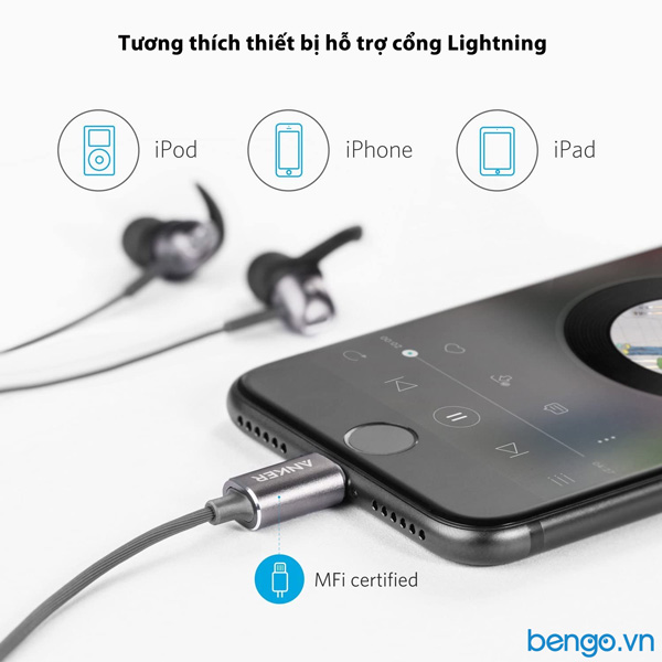 Tai nghe có dây Lightning Anker SoundBuds Digital IE10 - A3011
