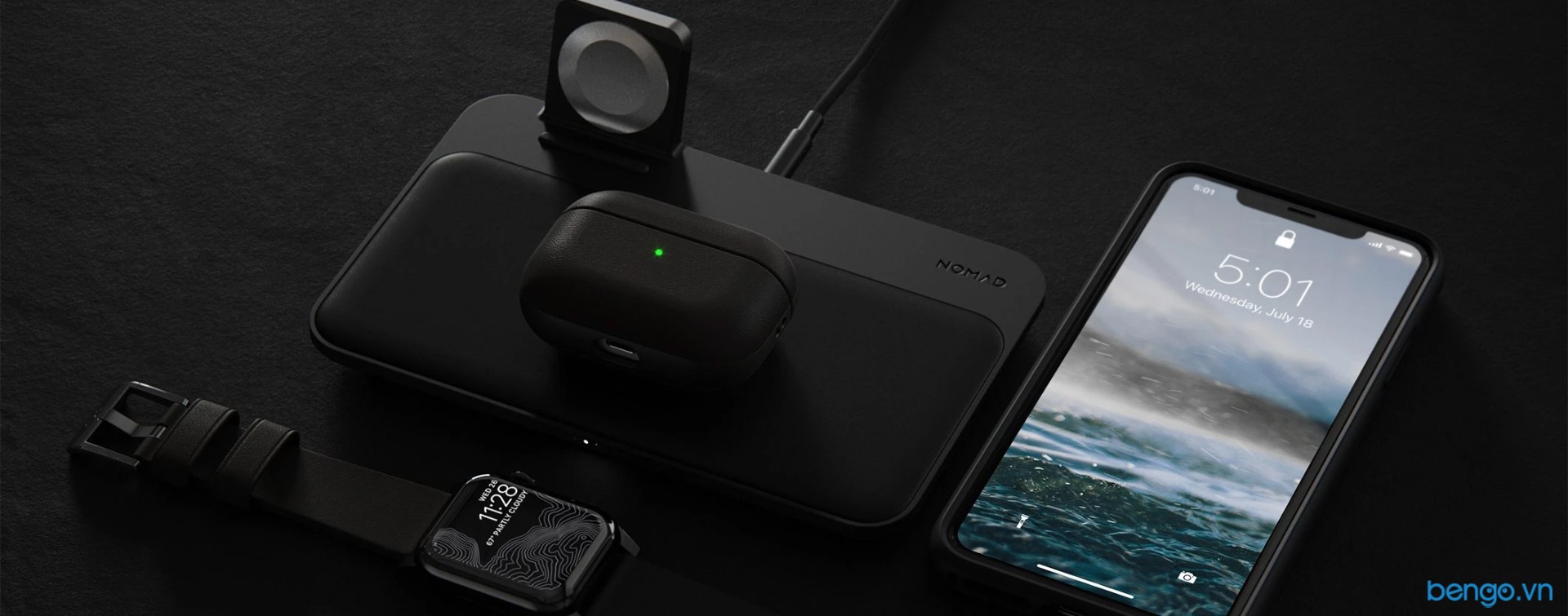 Vỏ Ốp AirPods Pro NOMAD Active Rugged Leather