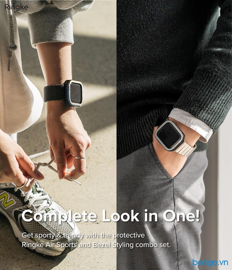 Combo Ringke Air Sports & Bezel Styling Apple Watch 7