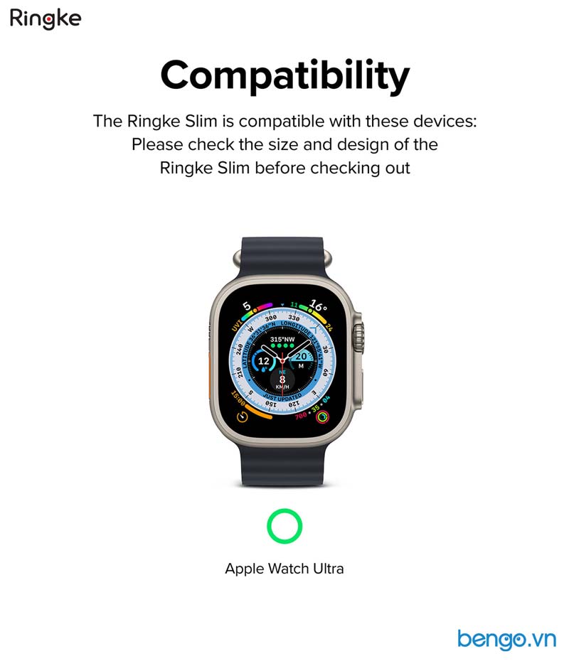 Bộ 2 ốp Apple Watch Ultra RINGKE Slim