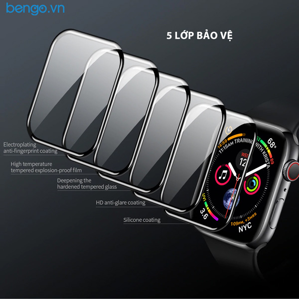 Dán cường lực Apple Watch Nillkin 3D AW+ Full màn hình