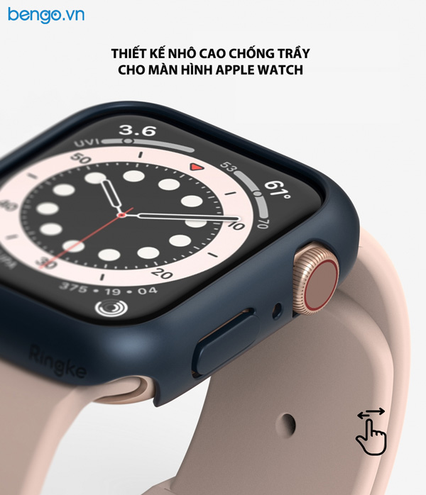 Bộ 2 ốp Apple Watch 6/SE/5/4 44mm RINGKE Slim