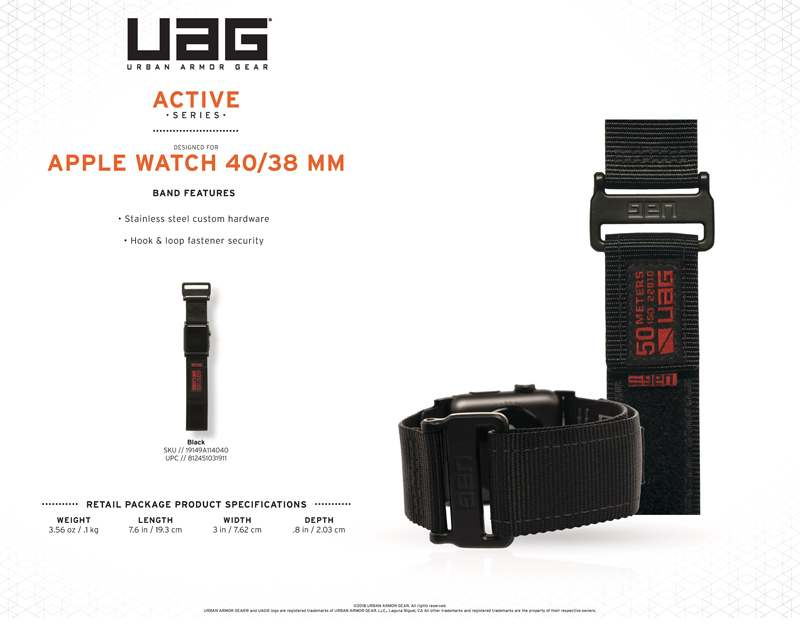 Dây đeo Apple Watch 40mm & 38mm UAG Active
