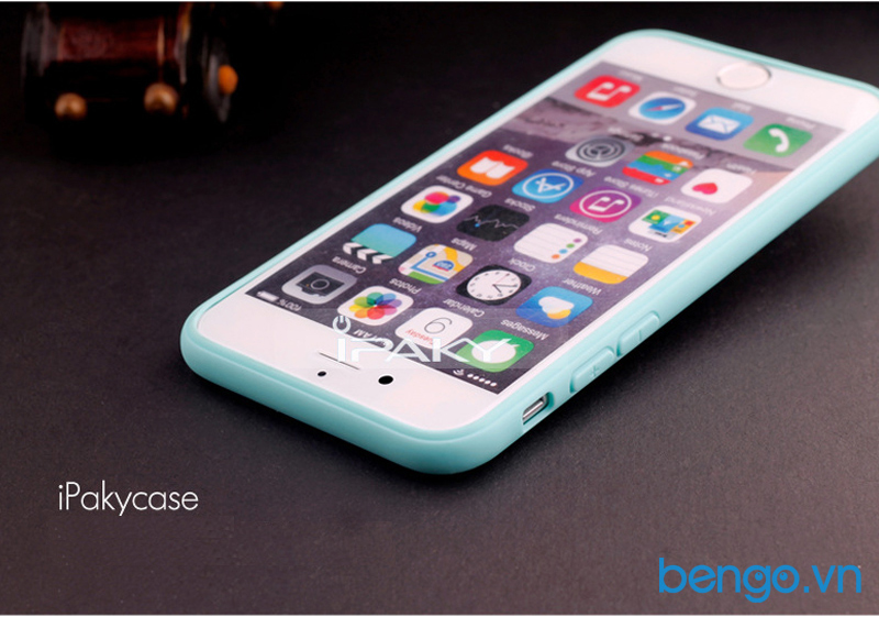 Ốp lưng iPhone 6 plus/6s plus IPAKY trong suốt viền nhựa dẻo Ốp lưng iPhone 6 plus/6s plus IPAKY trong suốt viền nhựa dẻo