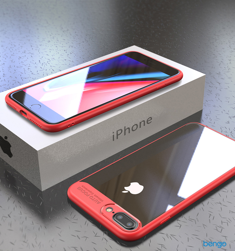 Ốp lưng iPhone 8/7 Plus IPAKY trong suốt viền nhựa dẻo