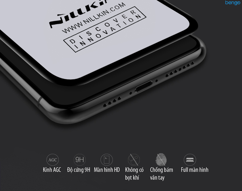 Dán cường lực iPhone Xs Max Nillkin 3D CP+MAX