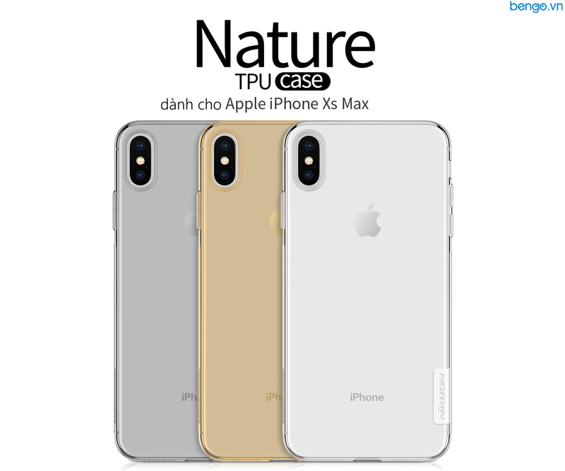 Ốp lưng iPhone XS Max Nillkin TPU Nature