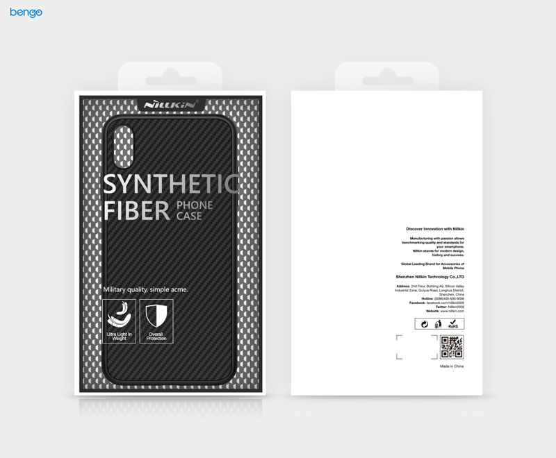 Ốp lưng iPhone Xs Max Nillkin sợi tổng hợp (Synthetic Fiber)
