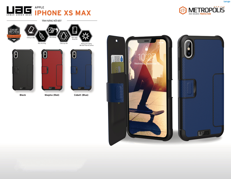 Bao da iPhone Xs Max UAG Metropolis Series