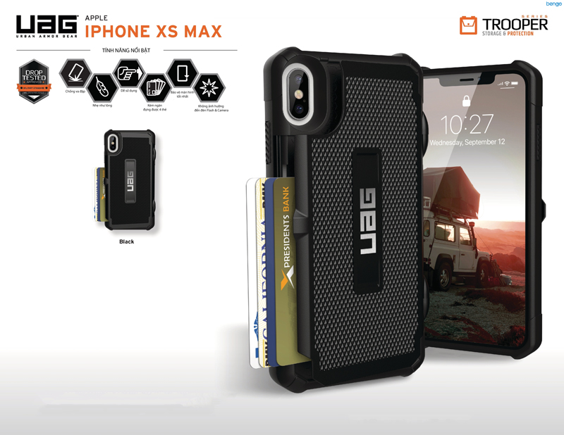 Ốp lưng iPhone Xs Max UAG Trooper Series