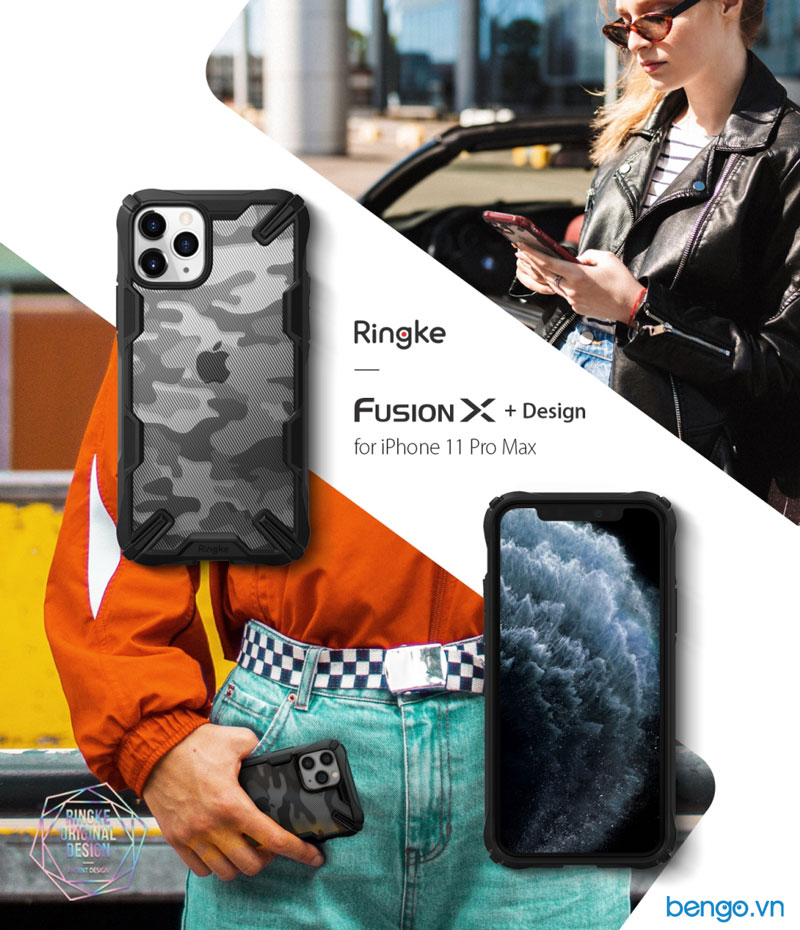 Ốp lưng iPhone 11 Pro Max RINGKE Fusion X Design
