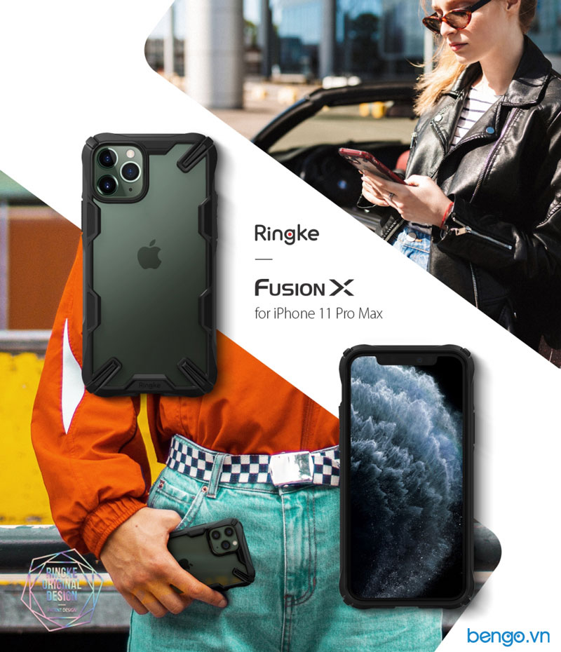 Ốp lưng iPhone 11 Pro Max RINGKE Fusion X
