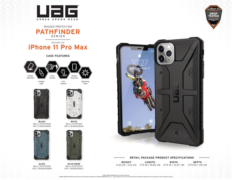 Ốp lưng iPhone 11 Pro Max UAG Pathfinder Series