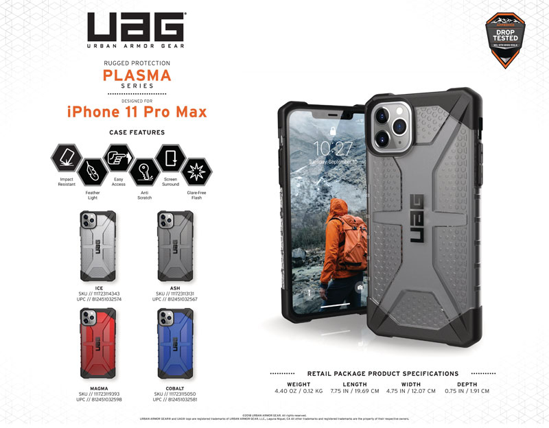Ốp lưng iPhone 11 Pro Max UAG Plasma Series