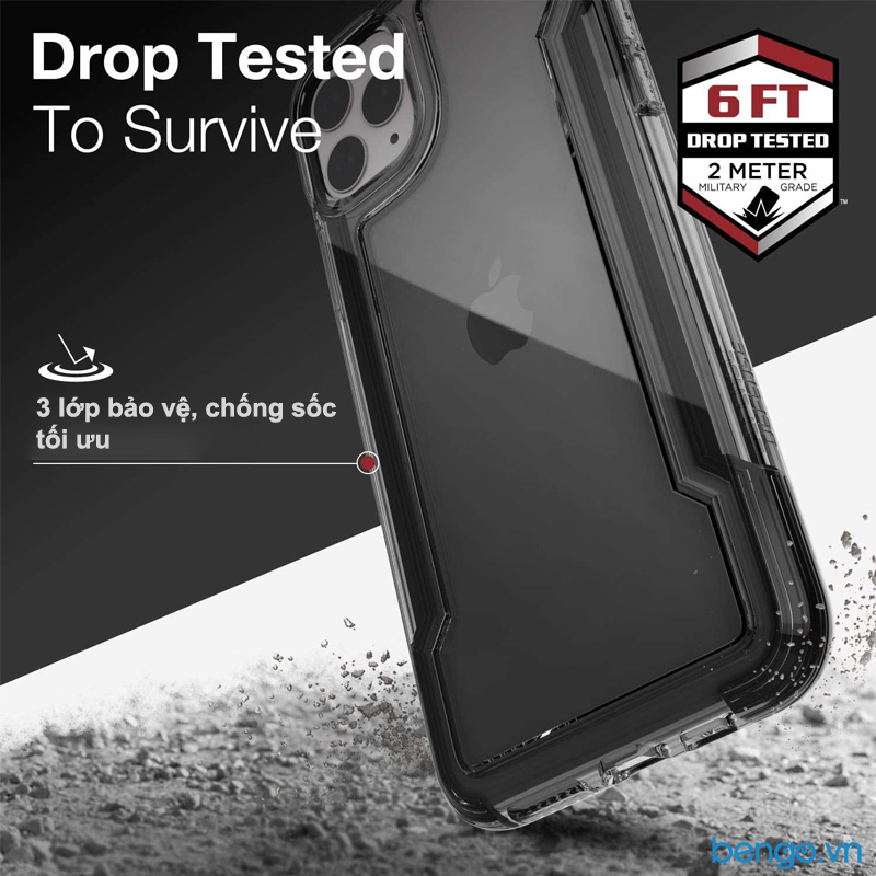 Ốp lưng iPhone 11 Pro Max X-Doria Defense Clear