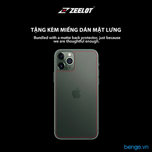 Dán cường lực bảo vệ camera iPhone 11/ 11 Pro/ 11 Pro Max Zeelot Clear