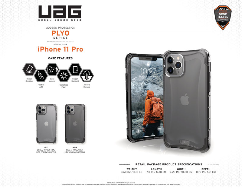 Ốp lưng iPhone 11 Pro UAG Plyo Series