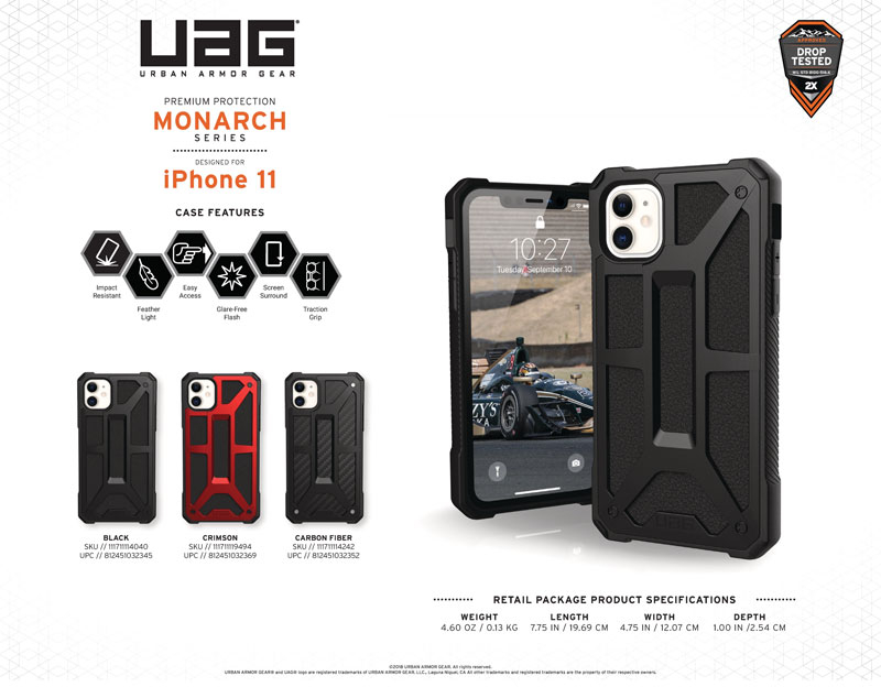 Ốp lưng iPhone 11 UAG Monarch Series