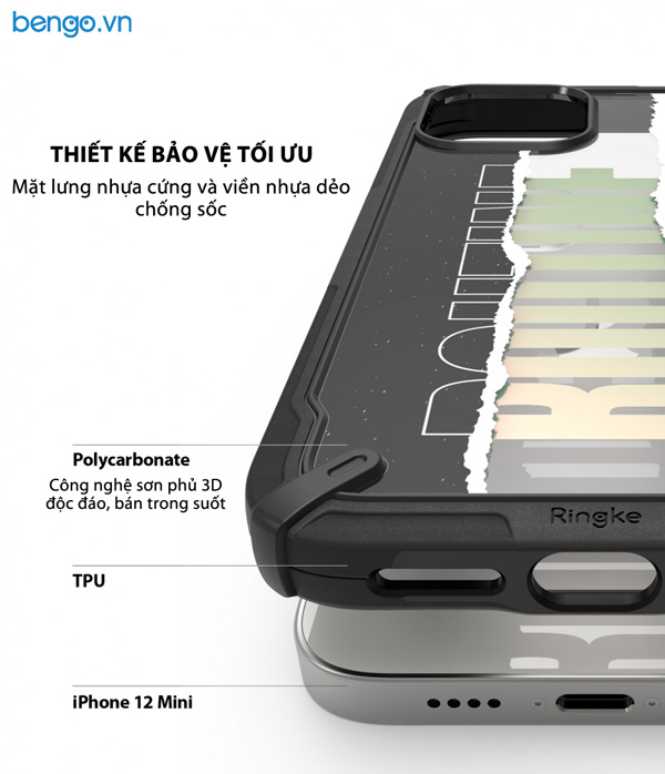 Ốp lưng iPhone 12 Mini RINGKE Fusion X Design