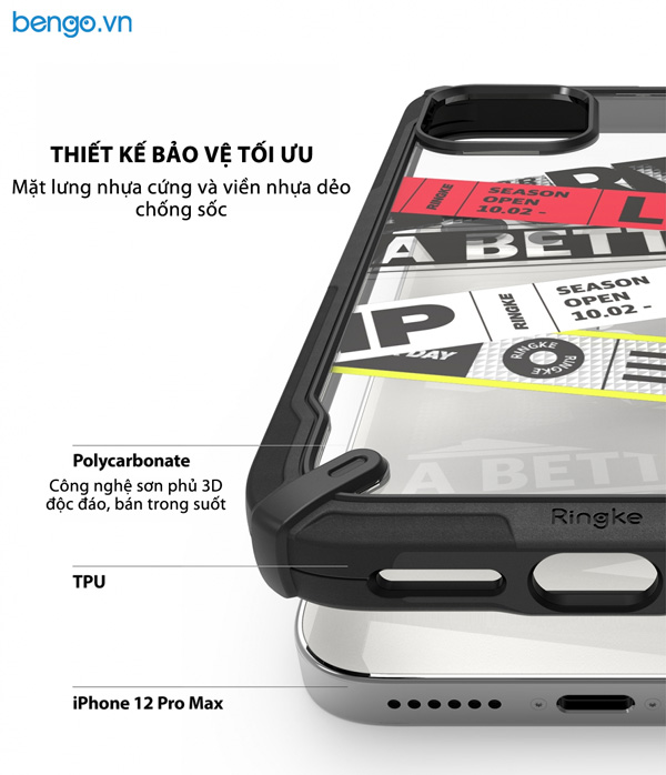 Ốp lưng iPhone 12 Pro Max RINGKE Fusion X Design