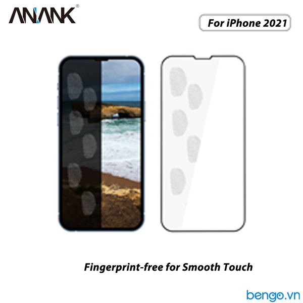 Dán cường lực iPhone 13 Pro Max ANANK 2.5D Full chống vân tay