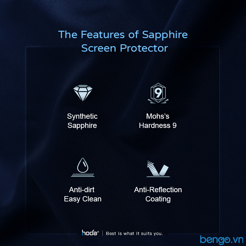 Dán cường lực bảo vệ camera HODA Sapphire iPhone 13 Pro Max/13 Pro