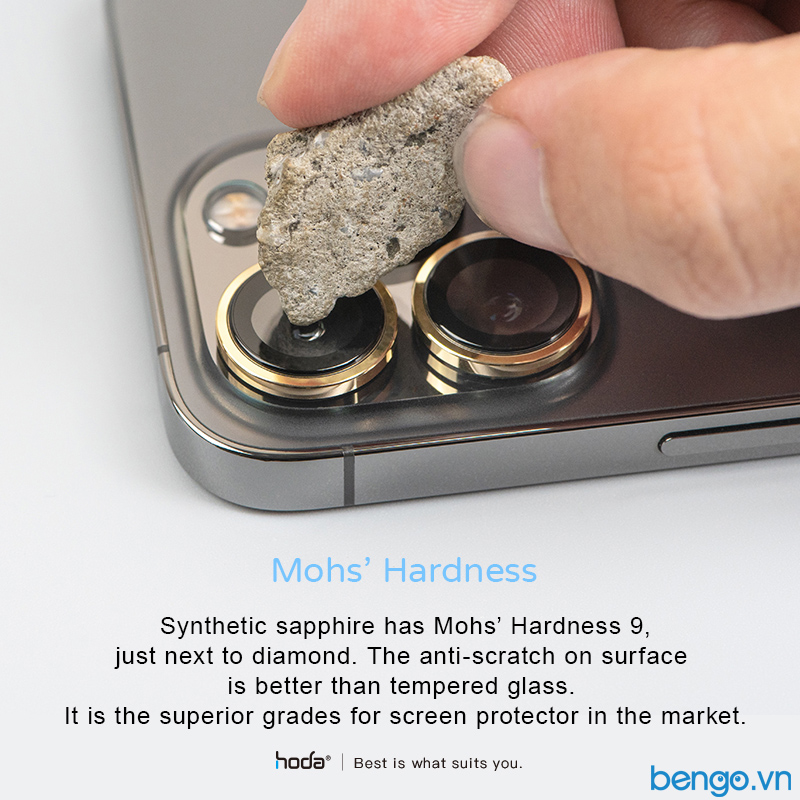 Lens HODA Sapphire v.2 cho iPhone 13 Pro Max/iPhone 13 Pro (3 vòng)