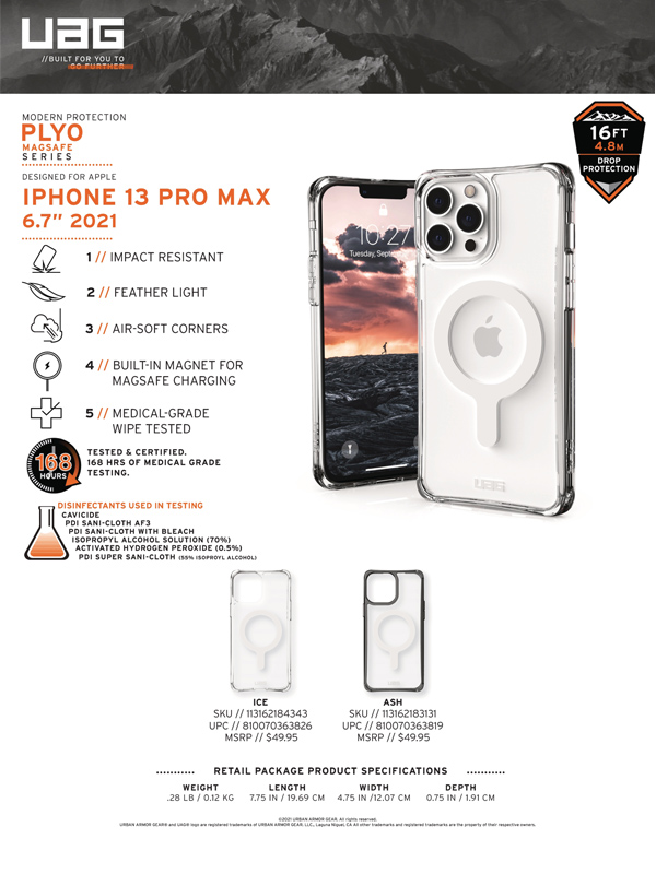 Ốp lưng iPhone 13 Pro Max UAG Plyo with MagSafe Series
