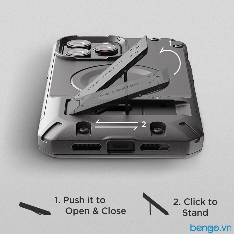 Ốp lưng iPhone 13 Pro VRS Design Magsafe QuickStand