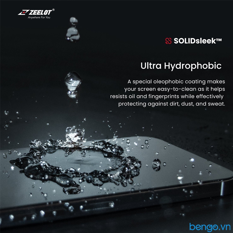 Dán cường lực iPhone 13 Pro Max ZEELOT SOLIDsleek chống ánh sáng xanh